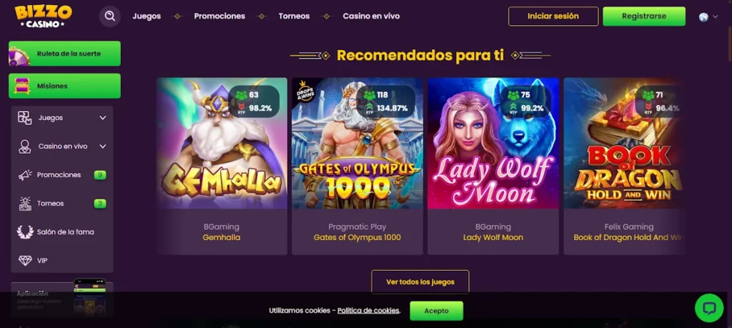 bizzo casino online