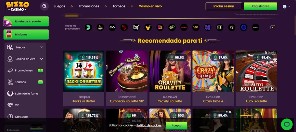 bizzo casino opiniones